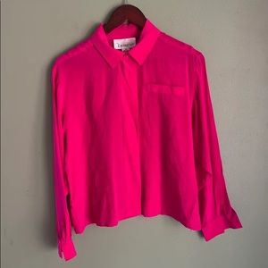 Hot Pink Vintage 1980’s Blouse Size 12